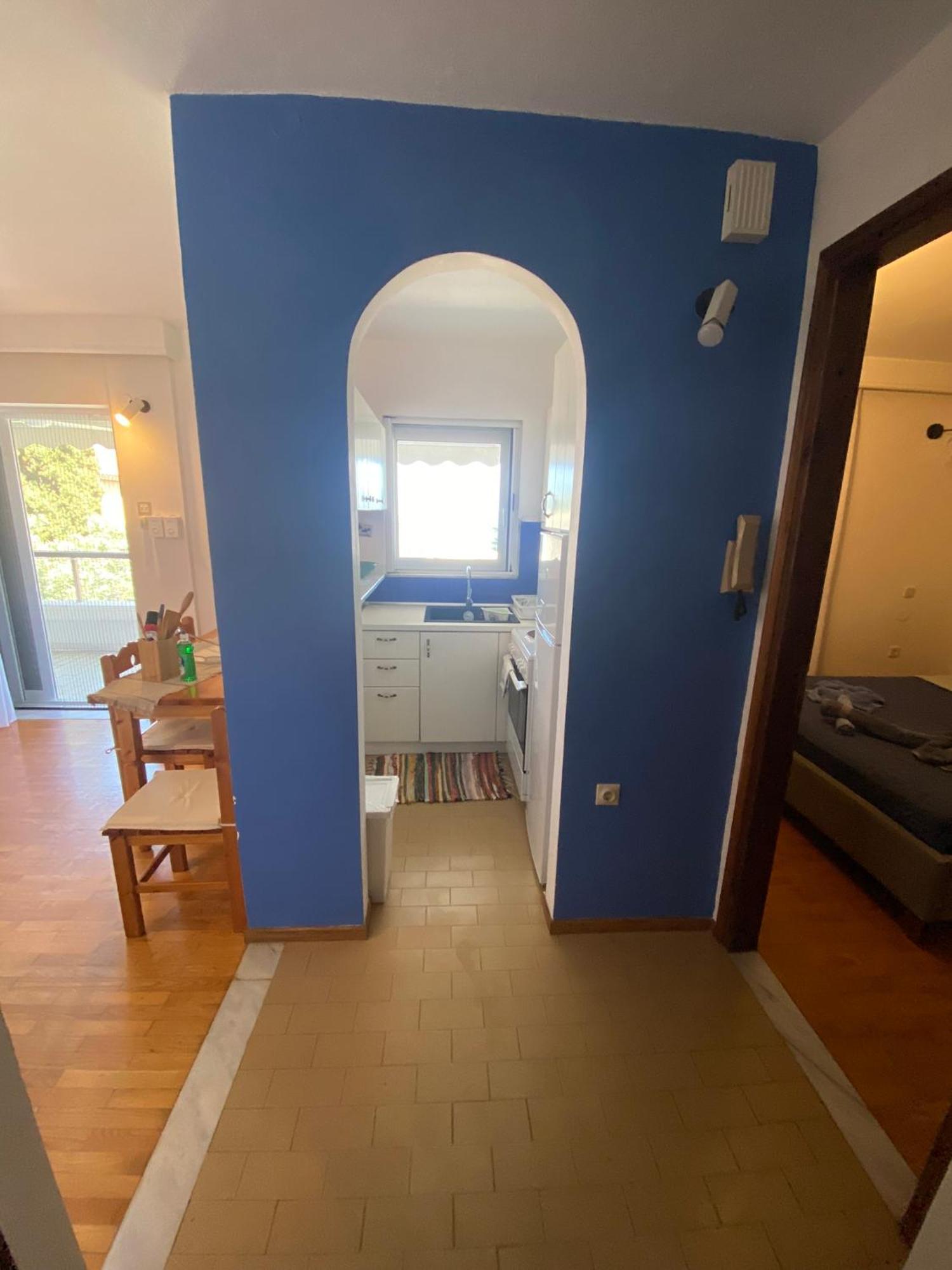 Irini Seaside Apartment Palaiontsiflikion Bagian luar foto